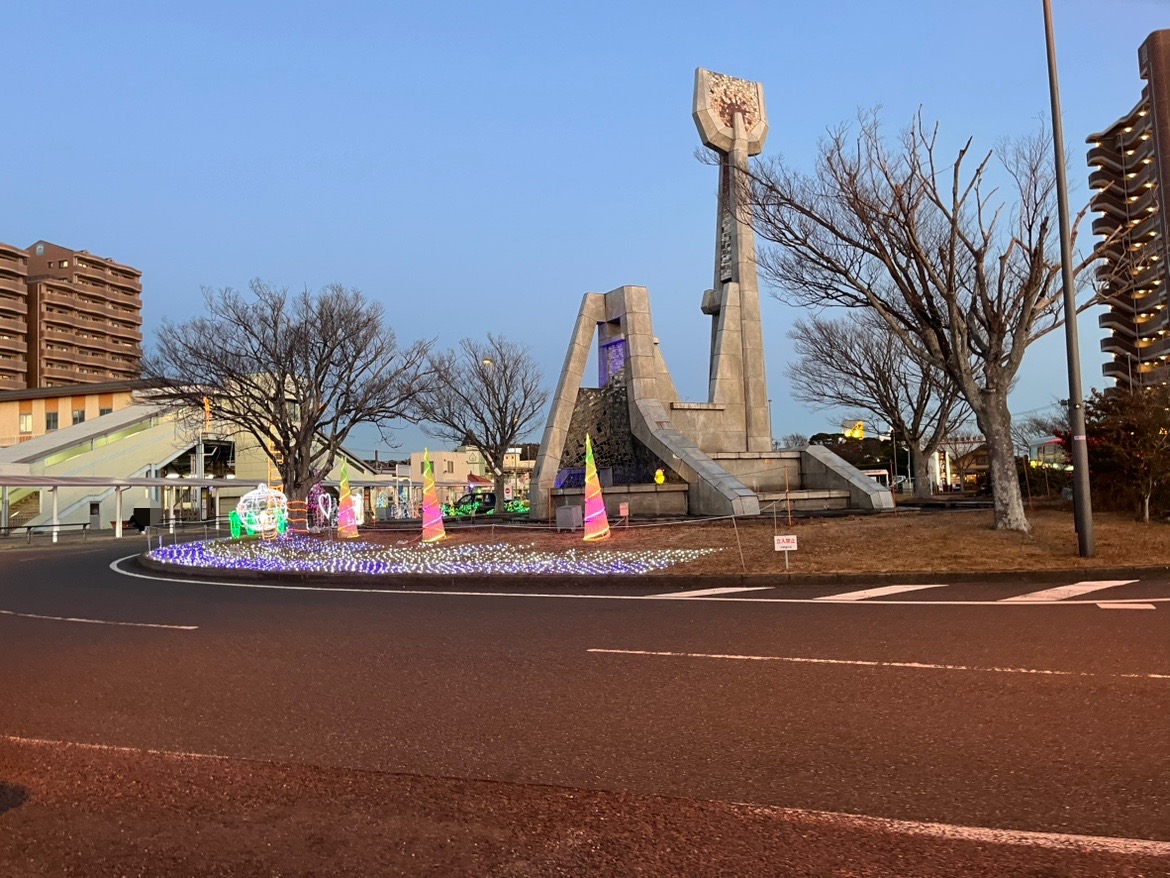 君津駅南口ロータリーで開催されているイルミネーションは2024年11月15日(金)から2025年2月12日(水)まで点灯