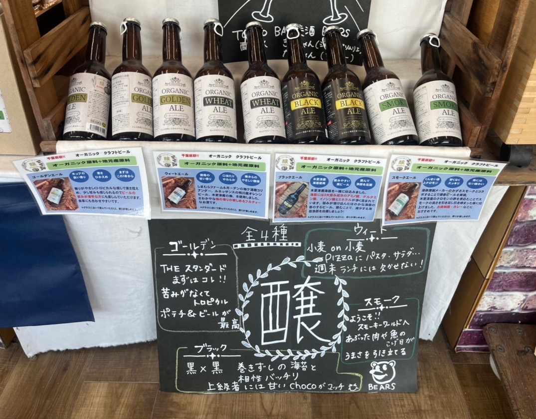 店頭に置かれたクマさんが特徴的な「コミュニティ マーケット BEARS」さん。