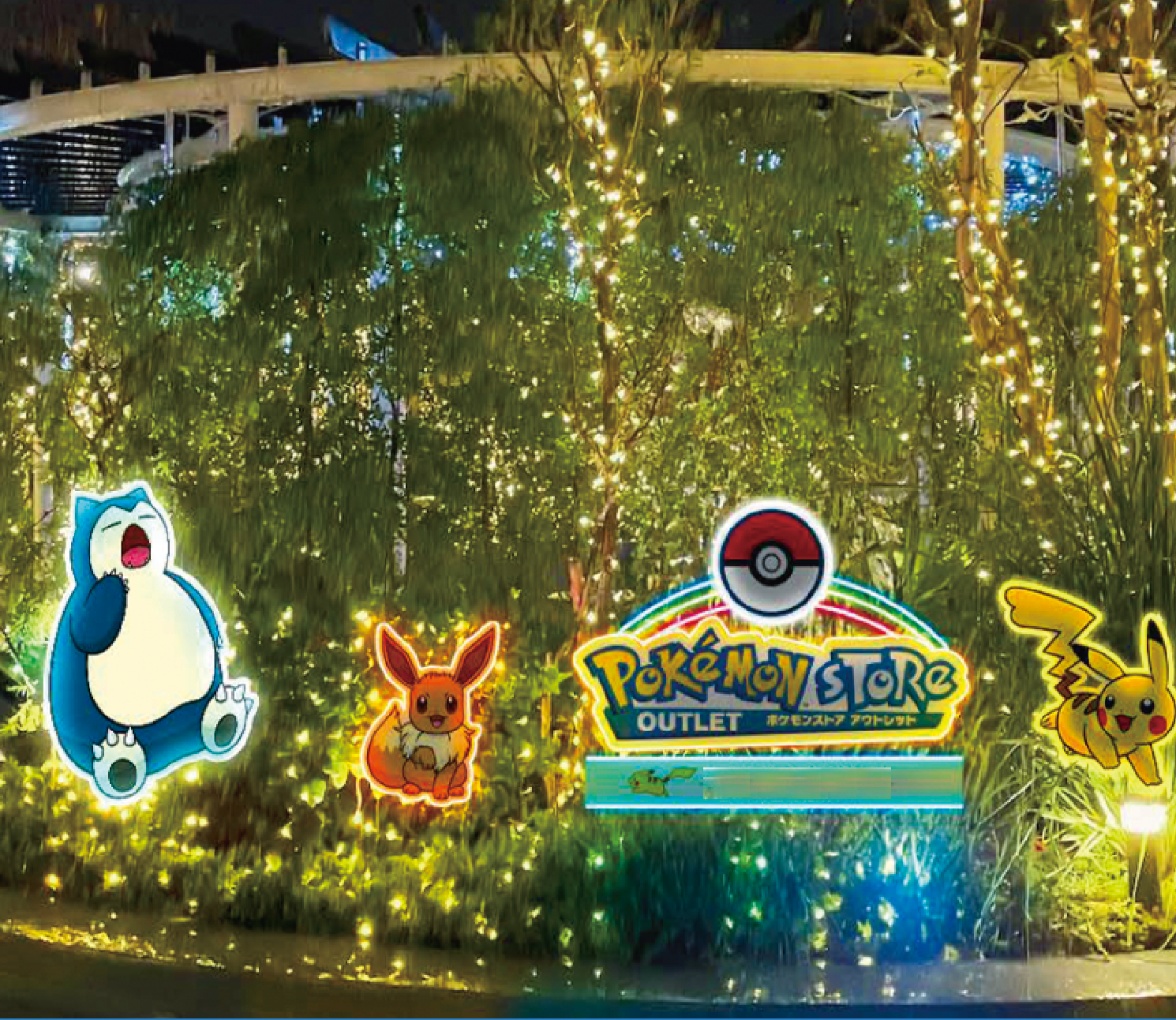 ポケモンデザインのイルミネーション